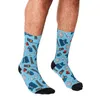 Chaussettes pour hommes drôle Pizza Wizzard imprimé hommes Harajuku heureux Hip Hop nouveauté mignon garçons équipage décontracté fou pour