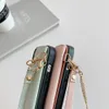iPhone 13 Pro Max Solice Design 용 Messenger Shoulder Bag Leather Phone Case Case Formable WOME9120319를위한 단순한 스타일