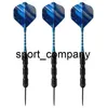 6 pcs Conseils en acier DARTS 23G ARBRES ARBRES Vol Harrow point d'aile Barrel Jeton Darts Accessoires Professionnel Darts Vol Boîte