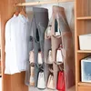 Opknoping Handtas Organizer Hanger Pouch voor garderobe kast met meerlagige grote capaciteit transparante raster geventileerde accessoire opbergtas