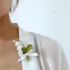 CSXJD retro ontwerp handgemaakte kant haak bloem pin accessoires lelie van de vallei orchidee literaire persoonlijkheid broche