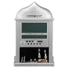 Desk & Table Clocks 1 Pcs Muslim Praying Islamic Azan Clock Alarm With Pen 1500 Cities Athan Adhan Salah Prayer Silver