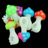 Smoking Pipes Bongs silicone Hand Pipe dab rigs tobacco water bong 4.3'' mini hookahs glow in the dark
