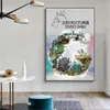 Dipinti Anime giapponese Miyazaki Hayao Cartoon Poster e stampe La città incantata Pittura su tela Decor Immagine di arte della parete per soggiorno 283G