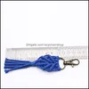 Keychains Accessoires de mode Tassel Rame Boho Handmade Key Holder Sac Car suspendue Bijoux Coton Coton Corde Toven Keychain Drop Livraison 20