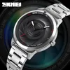 Skmei мода спортивные кварцевые часы 3D мод циферблат мужские часы лучший бренд роскошный полный сталь бизнес 30 водонепроницаемые часы Reloj 9210 Q0524