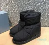 Botas de alta calidad para hombres y mujeres, moda de camuflaje, tela impermeable, espacio de algodón, bota cálida de invierno, fondo plano suave y cómodo