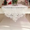 European Table Runner Luxury Lace Cloth Bröllopsdekoration Elegant Hänge Piano Cover Romantic Broderi Cover 210709