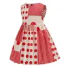 2021 Nouvelle arrivée Fille Robe Princesse Party Polka Dot Casual Wear Vêtements pour enfants Vêtements pour enfants Été 2-6 ans Vêtements de mode Q0716