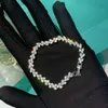 Luxurys Desingers Spiga di grano Strass Bracciale di lusso Semplice serie di personalità Bracciali per coppia Disimballaggio Coppia classica Donna e uomo Acciaio al titanio bello