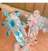 2color hair sticks crystal with long wig clips christmas brilliant girls accessory birthday gift