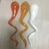 Lampes suspendues de vente chaude pour salon duplex lustres modernes fierté américaine lustre en verre soufflé à la main blanc orange couleur ambre personnalisé 120 ou 130 cm de long