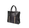 Luxurys Mäns PU Läder Briefcase Office för Män Laptop Väskor Man Tote Designer Handväska