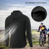 Vestes de course WOSAWE Veste à capuche pour hommes, vêtements de cyclisme, coupe-vent respirant, coupe-vent court, résistant à l'eau, 2021