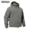 Tacvasen Winter Tactical Softshell Kurtka Mens Polece Jacket Płaszcz Wodoodporna Wiatroszczelna Wojskowa Płaszcze Polowanie Wyszukiwanie Wiatrówka 210927