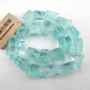 APDGG Perline sciolte di pepita ruvida di quarzo di vetro naturale blu acquamarina 16 "Creazione di gioielli fai-da-te