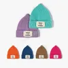 겨울 편지 인쇄 모자 남성 여성 부드러운 니트 비니 모자 매일 여러 가지 빛깔의 겨울 따뜻한 패션 보닛