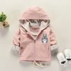 Born Boys Baby Girl Ropa Primavera Otoño Niños Chaqueta Cortavientos Dibujos animados lindo Totoro Abrigo con capucha Niños Outwear 1-4Y 211011