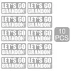 Personlig Lets Go Brandon Stickers Bagage Vattenflaska Datorbil Klistermärke Dekoration XD24927