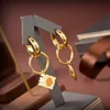 2022 Designer Irregular Gold Earrings For Women Hoop Earring Luxurys Designers Letter Pendant Stud Earrings D2202152Z