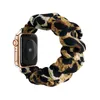 Kleur Schilderij Bands Strap voor Apple Watch SE 6 5 4 3 2 1 Verstelbaar elastisch gevlochten met adapterconnector Leopard Star Rainbow Camouflage