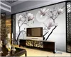 Custom photo wallpaper 3d murals wallpapers Beautiful Chinese style flower and bird background wall decoration painting for living room decor