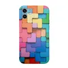 Novo estilo de figura geométrica padrão arco-íris capas de celular para iPhone 13 12 Pro Max 11 XS XR tpu IMD capa traseira