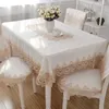 European lace tablecloth rectangular round square coffee cover home decor towel textile dining runner cloth 210626