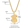 США деньги сумка ожерелье подвеска полное bling cubic zirconia leced out out золотые цепи серебряные золотые цветные драгоценные изделия для мужчин