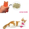 Шраец звук Catnip Cat Toys для домашних животных Милый кот Котенок зубов шлифовальные плюшевые подушки