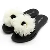 Slipare Elegant kvinno Slipper Bekväm Bohemian Flower Foral Non-Slip Flat Summer Sandals Beach Shoes Home #0701