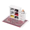 1/12 échelle maison de poupée Miniature Style turc tapis/tapis/tapis revêtements de sol pour maison de poupées toutes les chambres décoration de meubles