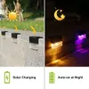 LED Solar Light Deck Light RGB Light Gradient Garden Decor Stair Fence Lamp Outdoor Street Lamp Stair Lights Step Lights