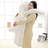 Mooie Giant Animal 90 CM 120 cm Zachte Cartoon Grote Oor Bunny Pluche Speelgoed Konijn Gevulde Kussen Meisje Gift 210724