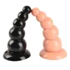 NXY Anal Toys Smooth Anal Balls 엉덩이 플러그 큰 비즈 벤딩 Dillatador 딜도 흡입 컵 Prostata Massage Sex Toys 여성용 남성 1214