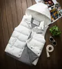 Mannen Custom Vests Jassen Mode Trend Hip Hop Mouwloze Zipper Hooded Vest Jassen Designer Tiener Winter Casual Slim Vaillet Bovenkleding