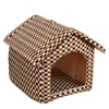 Kennels kalemler pet köpek yatağı katlanabilir ev küçük ayak izi çadır kedi kulübesi kapalı taşınabilir seyahat köpek yavrusu mat