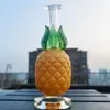 Толстый 7,8 "милый ананасовый бонг тяжелый стеклянный водой труба кальян желтый труб 14 мм совместная миска