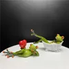 Northeuins Resin Legy Frog Figurines Nordic Creative Animal Standbeelden voor Interior Sculpture Home Desktop Woonkamer Decoratie 210607