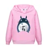 Menina Totoro Casual Sweatshirt Manga Longa Quedas Inverno Hoodie Moda Moda Dos Desenhos Animados Pullover Algodão Coat 211111