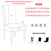 Chair Covers 1 Pcs Spandex Dinning Room Slipcovers Printed Elastic Stretch Cover Protector For El Wedding Party Banquet