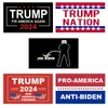 Trump 2024 Flaga U.S. Ogólne wybory transparent 2 miedziane przelotki weź Ameryka Back Flags Poliester Outdoor Indoor Decoration 90 * 150 cm / 59 * 35inch JY0505