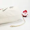 70*50cm décoration de fête sac cadeau de noël élément de noël camionnette arbre sacs de noël pur coton faisceau bouche poche de bonbons