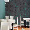 Wallpapers Modern Geometric Hexágono Tecnologia Industrial Decor Wallpaper Bar KTV Wall Papers Murais Papel de Parede Sofá