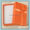 Jewelry Boxes Packaging & Display Mti-Color 8 X 5 2.5Cm Ring Earring Watch Necklace Small Large Carton Present Suqare Gift Box Case Drop Del