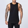 Fitness Singlets Mouwloze Workout Tank Top Mannen Gym Kleding Bodybuilding Musculation Vest Spier Shirt 2106233463