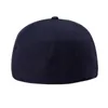 Full Close Blank hela stängningen Kvinnor Män fritid Flat Brim Bill Hip Hop Custom Baseball Cap High Quality Fited HAT3227283H