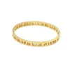 Couleur en or rose (6 pièces / lot) Titanium Steel Roman Numerals bracelet Bracelet jaune Tone jaune Zircon Bijoux en gros de 6 mm Bangle pour femmes
