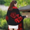 Autumn Winter Cloak Sweater With Sleeves Outside Tassels Shawl Loose Women's Jacket Thickening 210427