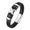 mens leather bracelets magnetic clasp